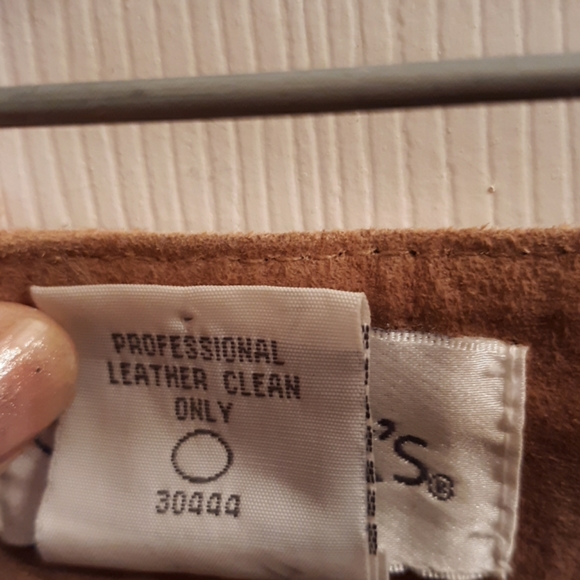 Chadwicks Suede Leather Pants. Size 6L. - Picture 6 of 7